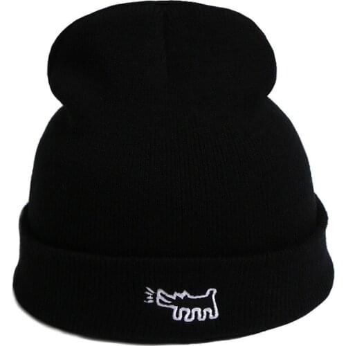 Fashion Solid Color Knitted Beanies Hat Winter Warm Ski Hats Men Women Skullies Caps Soft Elastic Cap Sport Bonnet Knitted Hat
