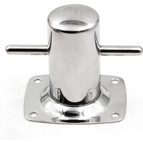 New Marine Cross Cable Pile Mooring Bollard Stainless Steel Hardware Accessories Yacht Speedboat Fishing Boat