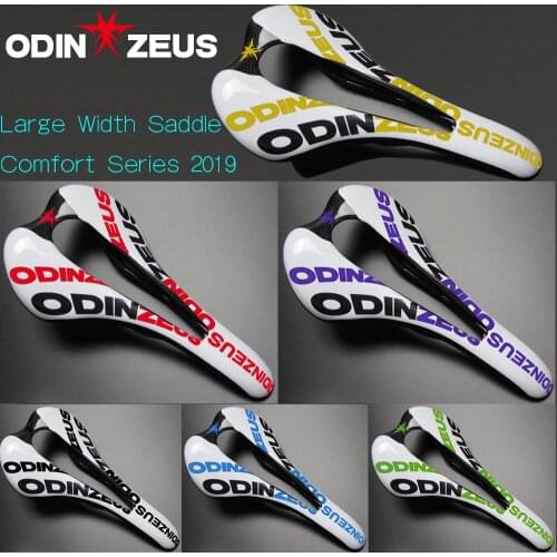 OdinZeus Newest Hot Sale Colorful Top-level Mountain Bike Full Carbon Comfortable Widened Saddle/Road/MTB Bicycle Carbon Saddle