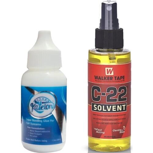 Wholesale Katelon Lace Wig Glue Waterproof Wig Bonding Glue Hair Glue for Lace Wig C-22 Hair Solvent Tape Adhesives Remover