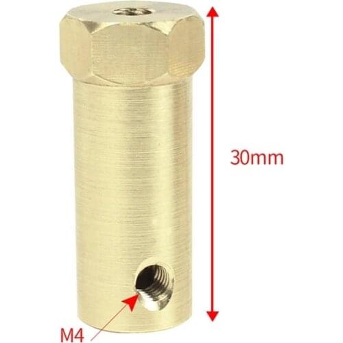 30mm Hex Coupling Adapter Shifting Coupling Inner 3 4 5 6 7 8mm r For DC Gear Motor Stepper Motor RC Car Wheels Chassis