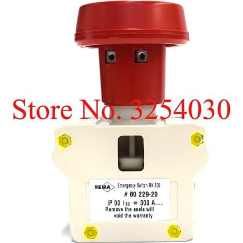 Supply Original Imported Germany REMA Emergency Switch RN300 300A Disconnect Switch 80229-20 for Electric Pallet Trucks