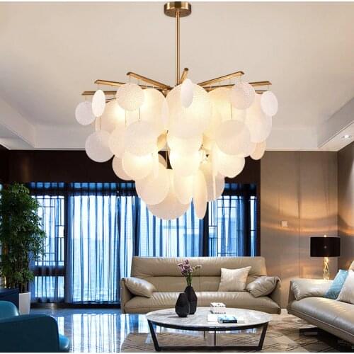 Post-modern LOFT Crystal Gold Chandelier Lighting Luxury Bedroom Decor Hanging Lamps Living Room Restaurant Indoor Home Lighting