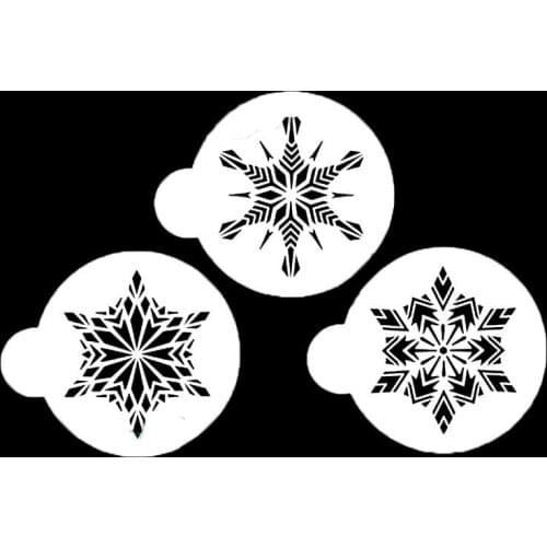 Natures Snow Stencil Cake Decoration Cake Mold Kitchen Accessories Fondant Mold Cake Decorating Tools