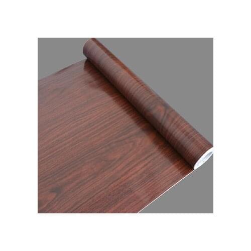 Promotion 45cmx10m Thickened Wood Pvc Waterproof Self Adhesive Wallpaper Roll Vinyl Wallpapers