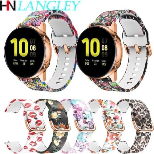 Active2 Silicone Watch Band Strap For Samsung galaxy watch Active 2 40mm 44mm Watchband Replacement Sport Bracelet galaxy 42mm