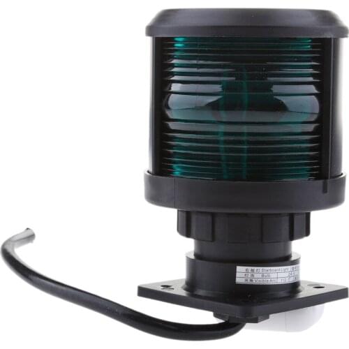 Boat LED Lights Waterproof Green Starboard Navigation Light For Sailing