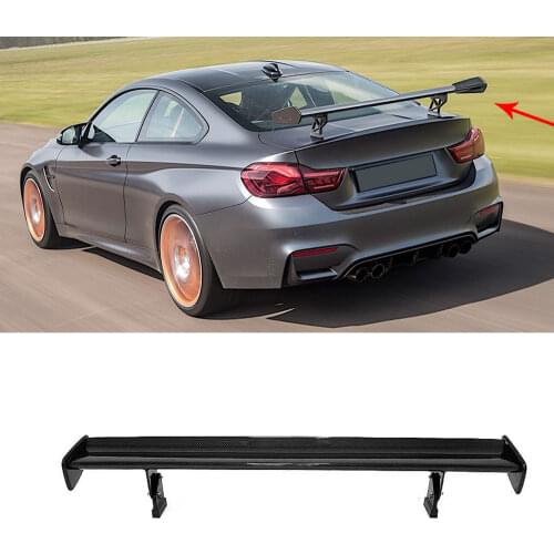 Universal Car GT Style Carbon Fiber Car Racing Rear Trunk Spoiler Wings for BMW 1M M3 E82 E87 E92 E93 F30 F10 Sedan Coupe