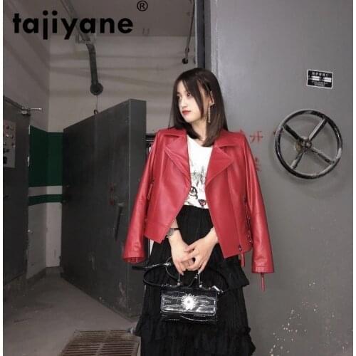 Real Genuine Leather Jacket Ladies Geniuine Leather Jackets Womens Sheepskin Coats 2020 Spring Korean Short Slim Coats 066