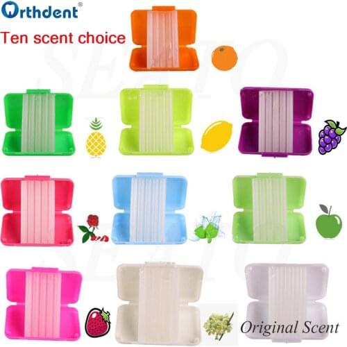10 Boxes Orthdent Dental Orthodontic Protection Wax For Braces Gum Irritation 10 Scents To Choose Oral Hygiene