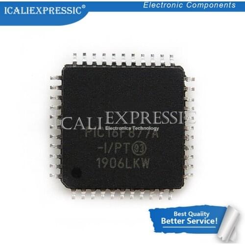 2PCS PIC16F877A-I/PT PIC16F877A PIC16F877 16F877A QFP-44 new Original In Stock