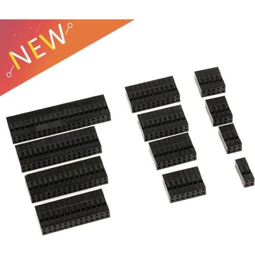 20pcs 2.54mm Pitch Connector Through Hole Housing 2Pin 3Pin 4Pin 5Pin 6Pin 7Pin 8pin 9pin 10pin 13/15/16/20 Pin Plastic