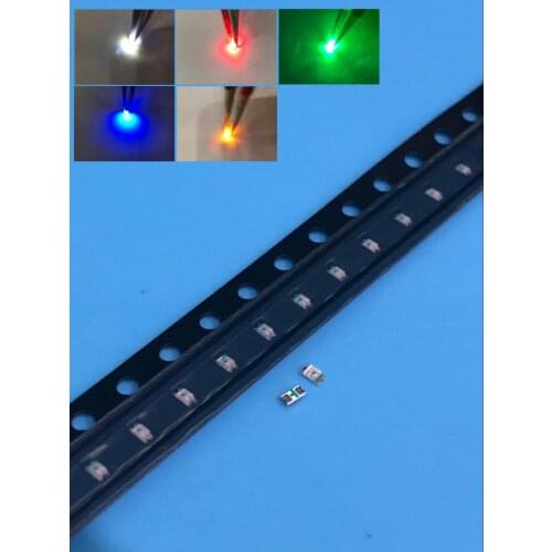 5 colors x20pcs =100pcs SMD 0603 led Super Bright Red/Green/Blue/Yellow/White Water Clear LED Light Diode 1.6*0.8*0.6MM