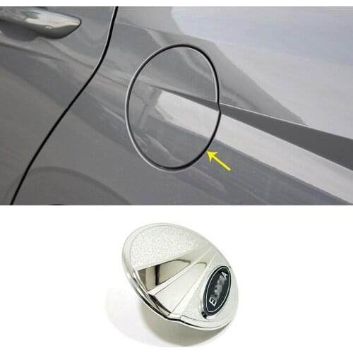 ABS Chrome For Hyundai Elantra CN7 2020 2021 Accessories Car Fuel tank Cover Decoration Cover Trim LHD Styling 1 PCS