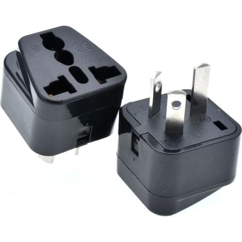 10pcs Australian/China type Travel Adapter IEC Type I Plug Change US/EU/UK/Swiss/Italy/Japan to AU 3 Pin