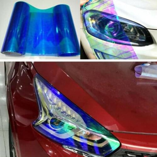 Promotion30x100cm Car Tint Fashion Headlight Taillight Fog Cover For All Sticker Styling Sheet Film Cars Light Car Smoke Vi W7C6