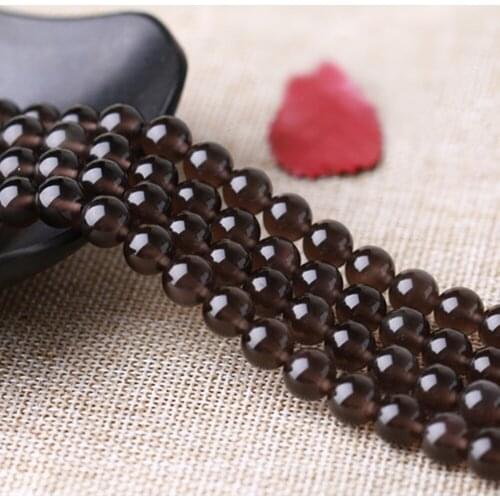 Grade A Natural Ice Obsidian Beads NOT Dyed 4mm-14mm Smooth Polished Round 15 Inch Strand YS20