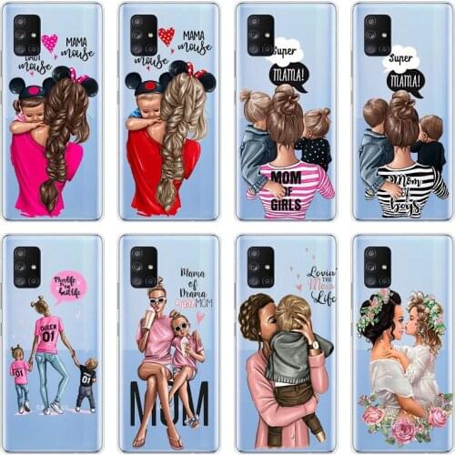 Baby Mom Girl Soft Case for Samsung Galaxy A10 A21 A30 A50 A70 S A20 E A40 A01 A11 A31 A41 A51 A71 A81 A91 Silicone Cover