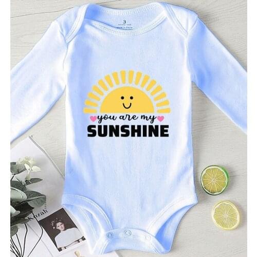 Children Jumpsuits Newborn Baby Winter Clothes Infant Girl Clothing for Babies Print Sunshine Cotton Toddler Boy Romper