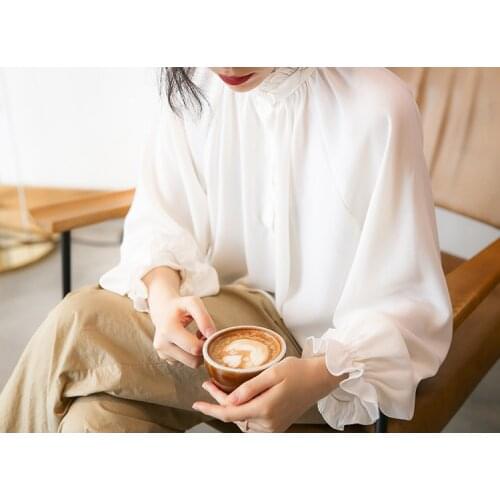 Женские рубашки с рюшами Feelingstory China At AliExpress