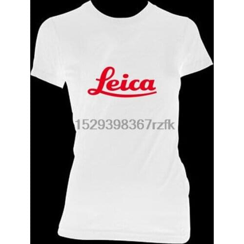 Leica Red Text Womens T-SHIRT ALL SIZES # White