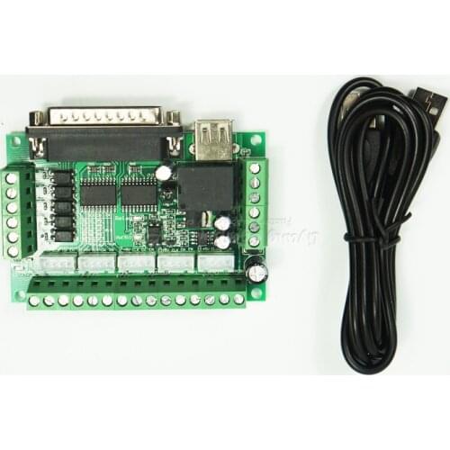 MACH3 engraving machine interface board 5 axis stepper motor driver cnc interface board with optocoupler isolation