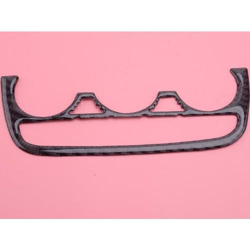 CITALL Black Carbon Fiber Console Air Conditioning AC Button Panel Cover Trim Fit For Audi TT TTRS 2008-2010 2011 2012 2013 2014