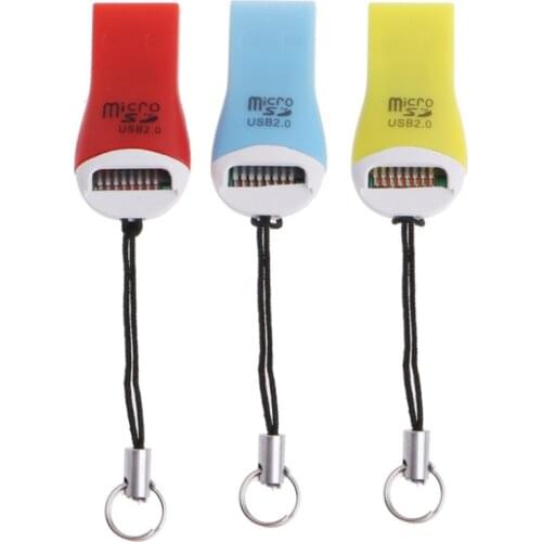 1Pc Mini Whistle Style USB 2.0 Micro SD SDHC SDXC T-Flash Memory Card Reader Adapter Easy to Carry New C26