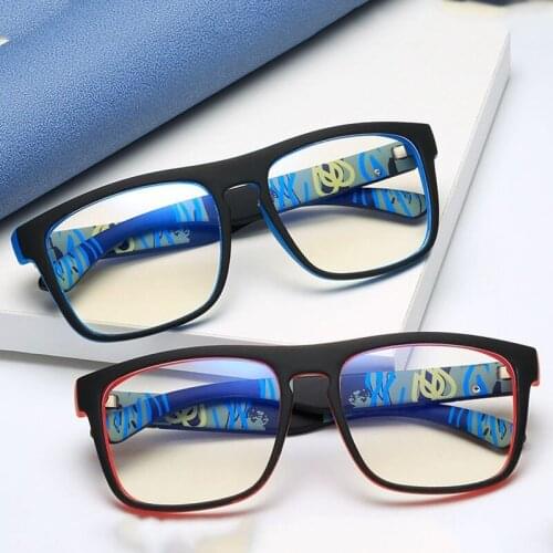 Fashion Anti Radiation Glasses Unique Oversize Spectacle Frame Unisex Comfortable Young Man Gaming Glasses Spec Anti Blue Ray