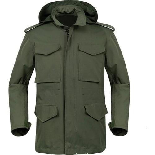 2021 Mens Long Hiking Jacket Outdoor Military Coats and Army Jackets Waterproof Tactical Windbreaker for Autumn Winter