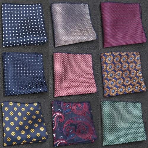 Mens Cravat Luxury Jacquard Tie Gifts for Men Embroidery Paisley Handkerchief Pocket Square Chest Towel Hankies Accessories