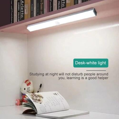 LED Night Light Motion Sensor Wireless USB Rechargeable 20 30 40cm Night lamp For Kitchen Cabinet Wardrobe Lamp