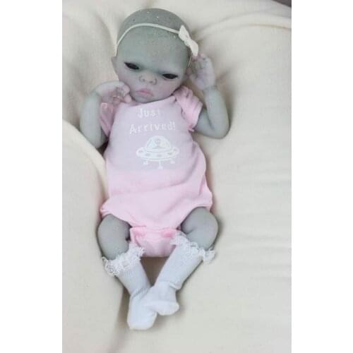 NPK 15inch Reborn Doll Kit Imani Alien Baby Premie Sise Lifelike Soft Touch