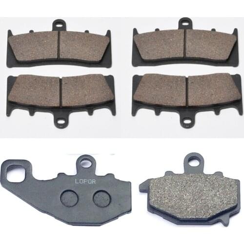 Motorcycle Front Rear Brake Pad for Kawasaki ZRX1100 96-00 ZRX1200R 01-06 ZX-12R Ninja1200 00-03 VN1500 VNT50 02-03 VN1600 2004