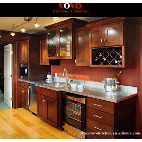 Personal ktchen cabinets red cherry color