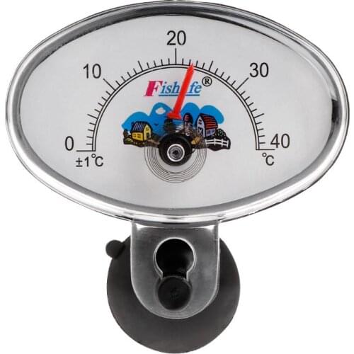 Aquarium Thermometer Submersible Waterproof Water Temperature Measure Fish Tank Pointer Supplies Fan/Rectangle/Oval Shape