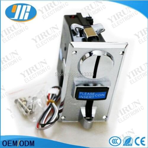 Durable panel Zinc alloy Arcade Multi Coins Selector coin Acceptor panel accept 6 type of coins for Vending / Arcade machine