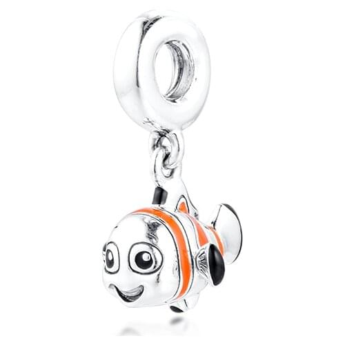 Silver bead Finding Nemo Dangle Charm Fits Original Charms Silver Bracelets For Woman DIY Beads kralen voor sieraden maken