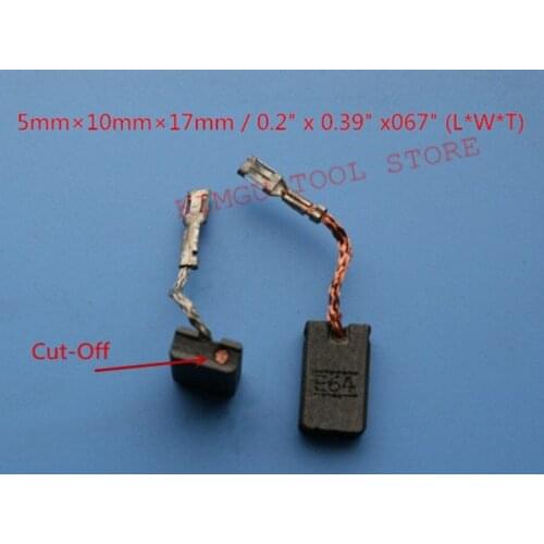 2 Pairs Carbon Brushes Replacement for Bosch GWS11-125CI 1 607 014 176 GWS14-125CI GWS1400 GWS14-125CIE GWS14-150CI