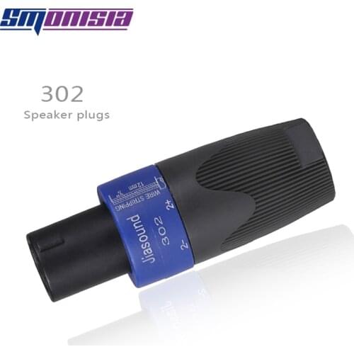 Smonisia 10pcs XLR Professional Speaker Socket 302 Audio Jack 4Pins Connector