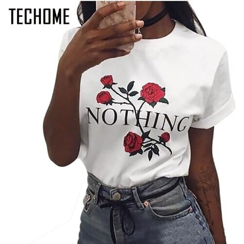 Женские футболки с надписями TECHOME China At AliExpress