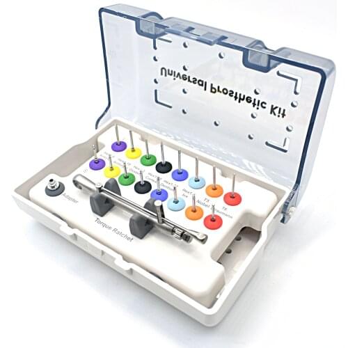 Dental Implant Torque Wrench Ratchet 10-70NCM with Screwdriver Repair Tools Drivers & Wrench Kit Dentist Instrument