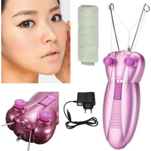 1Set Professional Electric Female Body Face Facial Hair Remover Cotton Thread Depilator Shaver Lady Beauty Care Machine