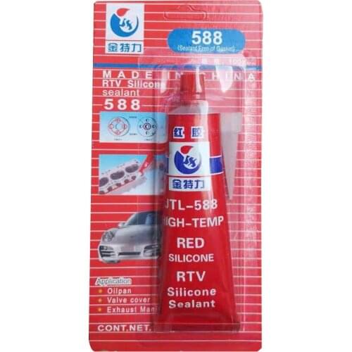 100g Strong Adhesive Glue High Temperature Sealant RTV 588 Red Fastening Glue For Car Motor Gap Seal Repair Tools