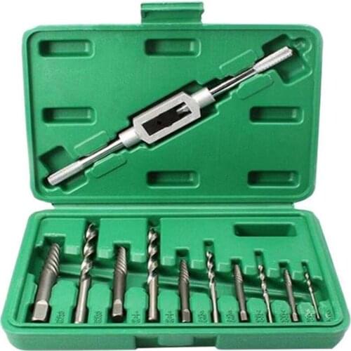 11PCS/Set Broken Stud Spanner Screw Extractor 3mm-10mm Broken Bolt Extractor Automotive Tool Set
