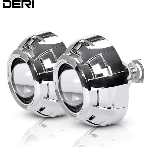 2.5 inch HID Bi Xenon Projector Lens Car Headlight Styling Retrofit for Auto H7 H4 Headlamp Headlight Lenses Use H1 Xenon Bulbs