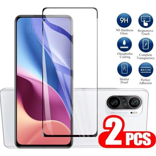 2PCS Glass For Xiaomi Redmi K40 Pro Glass Screen Protector On For Redmi k40 pro plus phone Protector Screen Tempered Glass 9H