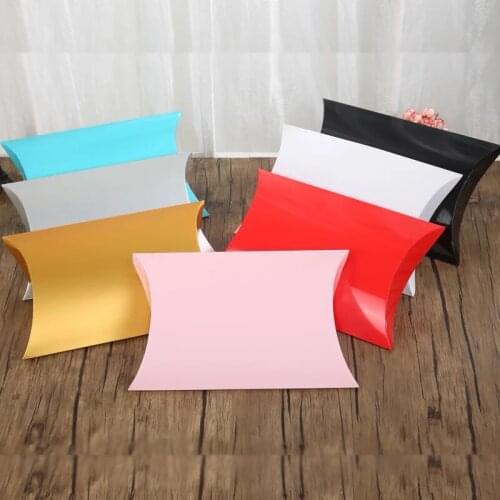 20pcs 36*21*6cm Large Pillow Paper Box Underwear Scarves Packaging Box Jewelry Gift Paper Box