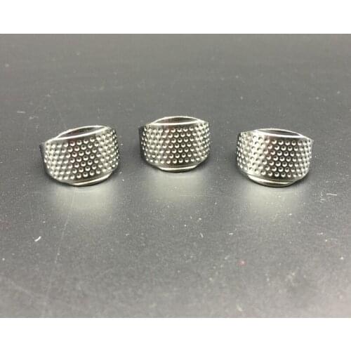 3Pcs costura Finger Protector Sewing Thimbles Adjustable Ring 2.0cm/0.78" Thimble Quilting Tools Sewing Handworking DIY Tools
