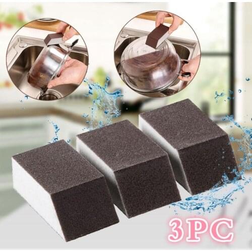 3pcs Magic Sponge Cleaning Brush Dish Washing Sponge Cleaning Window Brush Home Bathroom And Kitchen Supplies Accessories